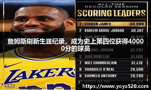 詹姆斯刷新生涯纪录，成为史上第四位获得40000分的球员